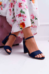 Women's Suede Sandals Navy Blue Baloo