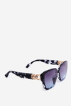Women's Sunglasses with Black Detail and Gold UV400 Black