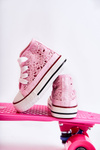 Dětské vysoké tenisky Pink Mona