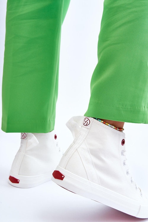 Women's Classic High Top Sneakers Cross Jeans LL2R4086C White