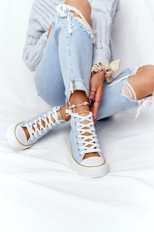 Women's High Sneakers Big Star HH274449 Blue