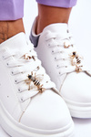Women's Sports Shoes On A Massive Platform White And Black Chante