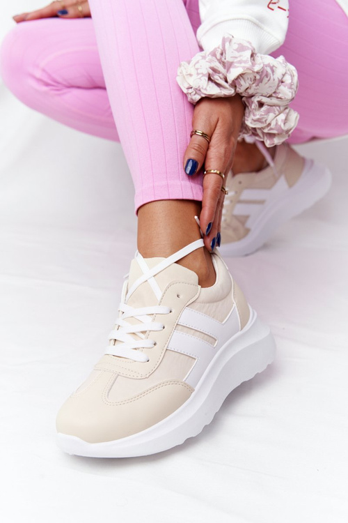 Women’s Sport Shoes Sneakers Beige Holiday