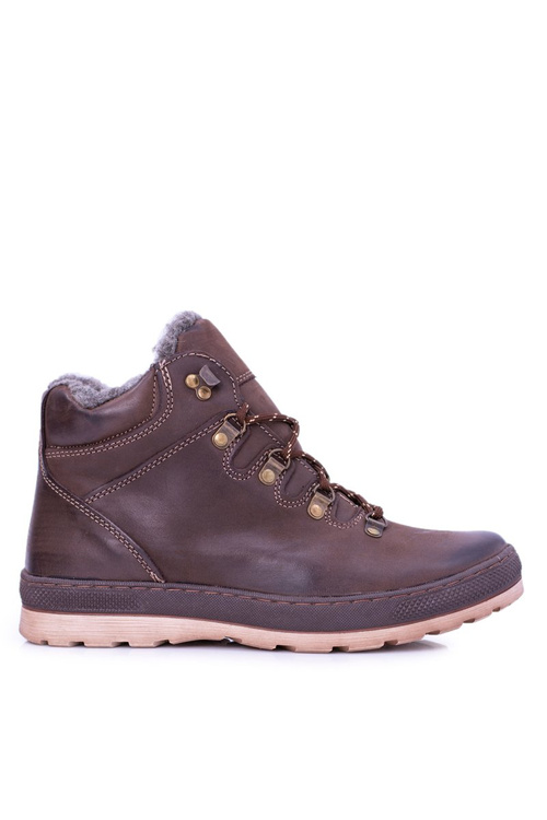 Brown Warmed Leather Men's Abelo Boots
