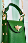 Small Women's Handbag With Ornament Green Ellies
