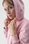 Women's Hoodie Zip Up Cotton 4F Pink 4FWMM00TSWSF1467-56S