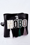 Messenger Bag With Fringes NOBO K2980 Black