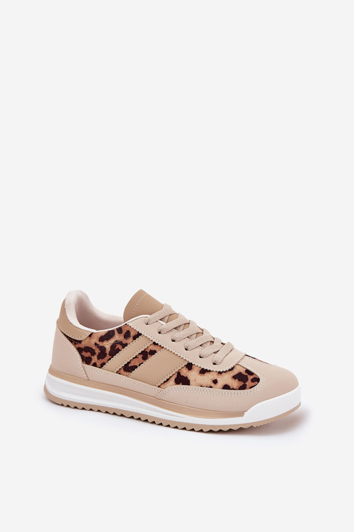 Sport Shoes Sneakers Women's Panther Beige-Brown Galabis