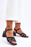 Classic Heeled Sandals Black Misty