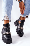 Boots With A Chain Black Torment
