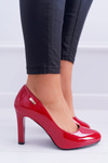 Women's Lacquered pumps Sergio Leone Red Campbell