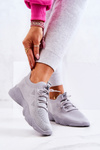 Sneakersy Buty Sportowe Skarpetkowe Szare Nolene
