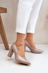 Satin Pumps Lewski Shoes 2453 Beige