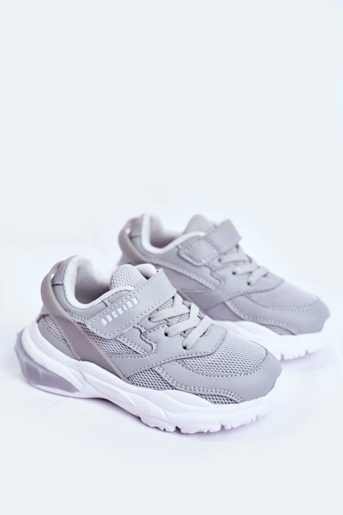 Sportowe Buty Dziecięce Młodzieżowe Szare ABCKIDS B933204077