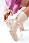 Women's High Boots Beige Loren