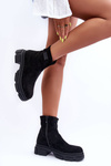 Classic Suede Fleece Boots Black Vergilia 
