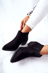 Suede Slip-on Boots Black Assanella