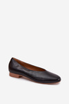 Women's Ballet Flats Made of Eco Leather with Flat Heel Black Olyssia