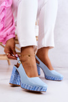 Leather Pumps Maciejka 05441-06 Blue
