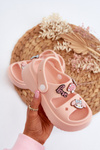 Lightweight Children's Foam Flip-flops with Pink Decorations Ifrana