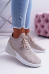 Women's Sports Shoes Beige Hello