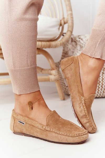 Women’s Suede Loafers Beige San Marino