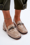 Beige Patent Leather Court Shoes S.Barski MR38-960