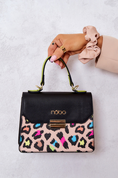 Handbag NOBO M1470-CM15 Black-Beige