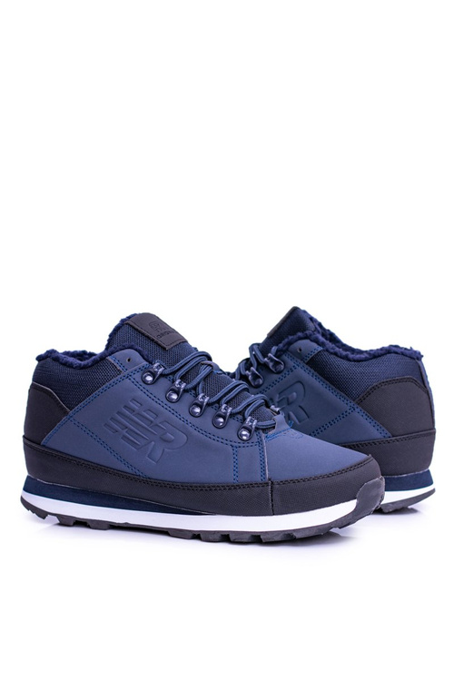 Męskie Ocieplane Buty Trekkingowe Granatowe Newlans2