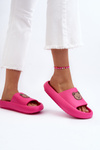 Light Women's Foam Slippers With Teddy Bear Fuchsia Lia