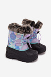 Children's Girls Snow Boots With Fur And Elastic Lee Cooper LCJ-25-10-3778 Purple