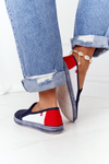 Women's Espadrilles Big Star HH276008 Navy-White