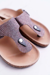Women's Baisan Grey Flip Flops