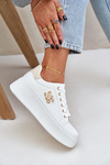 Women's Platform Sneakers White-Beige Temittes