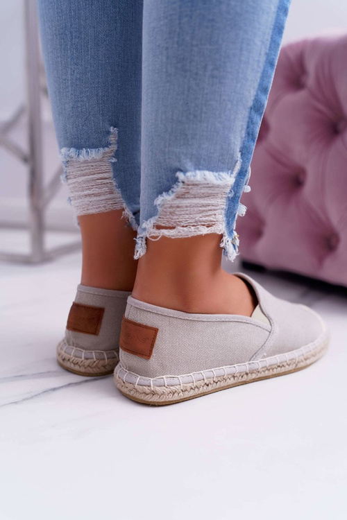 Espadryle Damskie Cross Jeans Szare DD2R4104