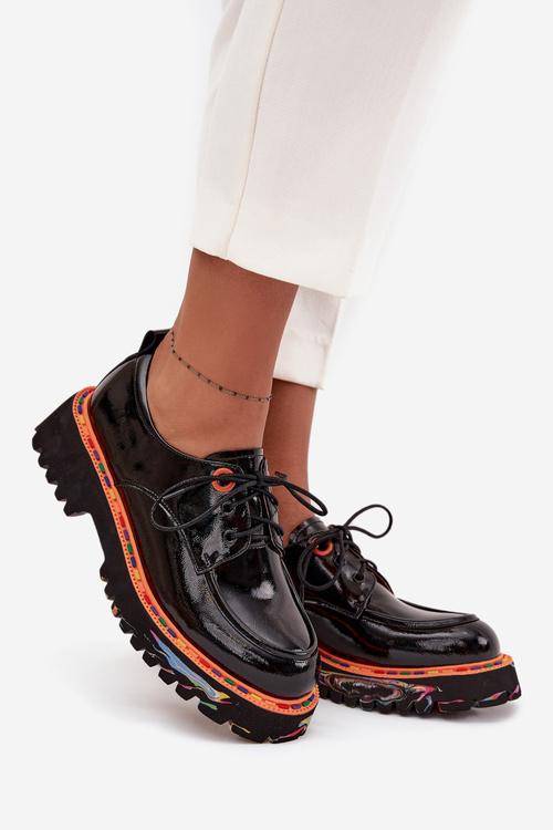 Leather Women's Patent Shoes Artiker 57C0176 Black