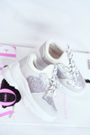 Children's Sports Shoes with Brocade Silver Matilda
