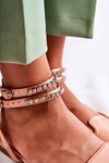 Women's Sandals With Spitz Toe Pink Amisha