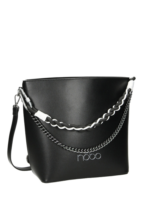 Classic Leather Handbag Nobo M1280-C020 Black