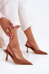 Women's Stiletto Sandals Camel Lunira