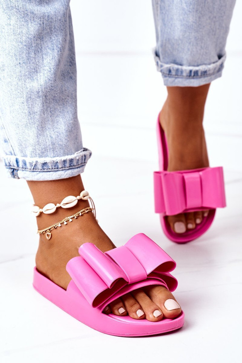 Rubber Slippers With A Bow Fuchsia April