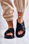 Women's Leather Slippers La.Fi Black Silla