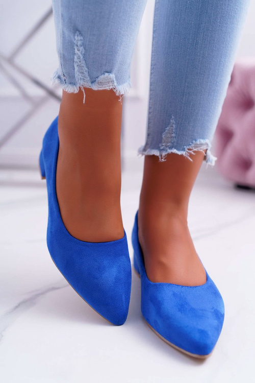 Classic Suede pumps Blue Rheya