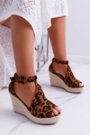 Women's Sandals On Platform Platform Leopard Begest