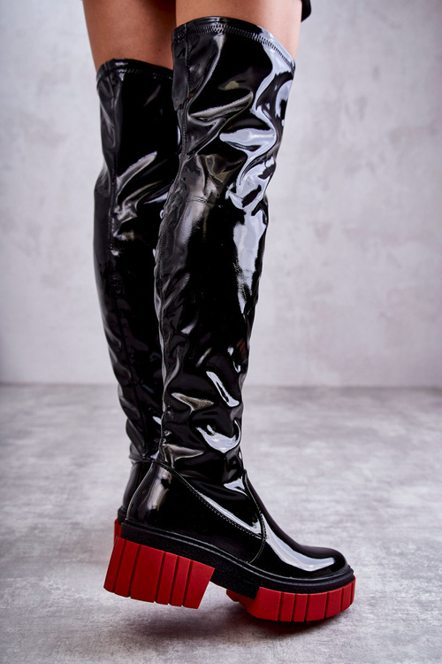 Patent Women's Boots Black Callen