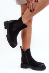 Women's Lined Zip-Up Ankle Boots Black Vesta