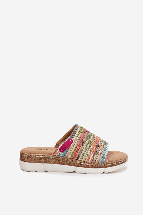 Women's Wedge Sandals With Braiding Multicolor Norozi