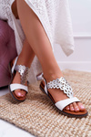Women's Flat Sandals Sergio Leone SK011 White Lirielle