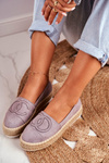 Women's Espadrilles Thick Sole Linen Grey Febi