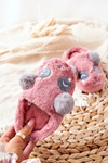 Children's Slippers With Animal Dark Pink Pandi